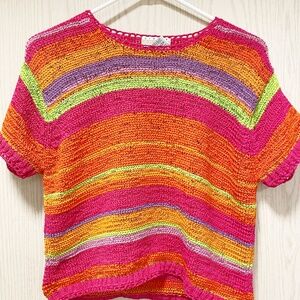 Vintage Sigrid Ollsenl Size M  Multicolored Checkered Women’s  Top